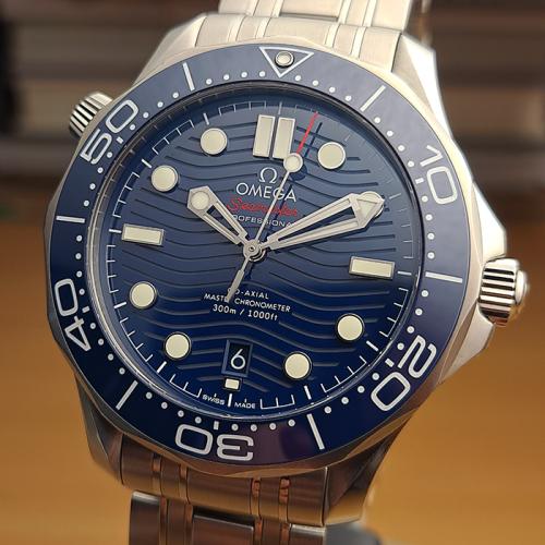 BLUE Omega Seamaster Diver 300M Co-Axial Wristwatch Ref. 210.30.42.20.03.001