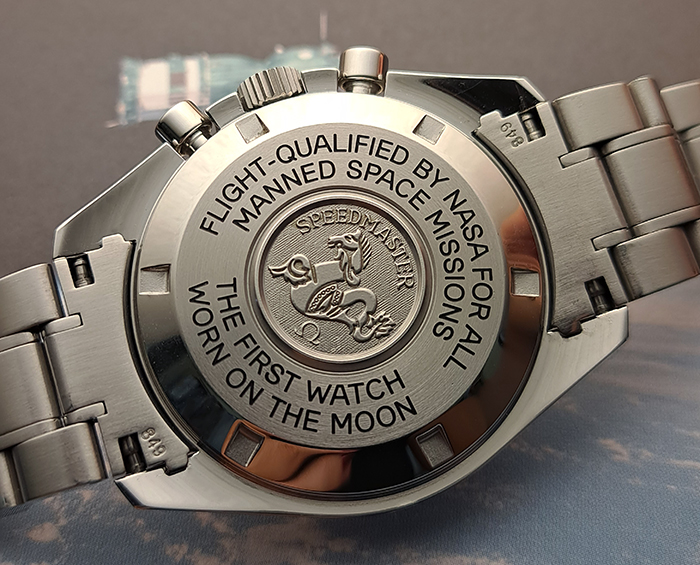 Omega Speedmaster Professional Moonphase 18K White Gold Bezel - European Edition Ref. 3575.30