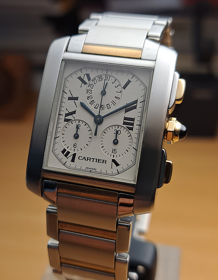 Cartier Tank Francaise Large 18K YG/SS Chronograph Ref. W51004Q4