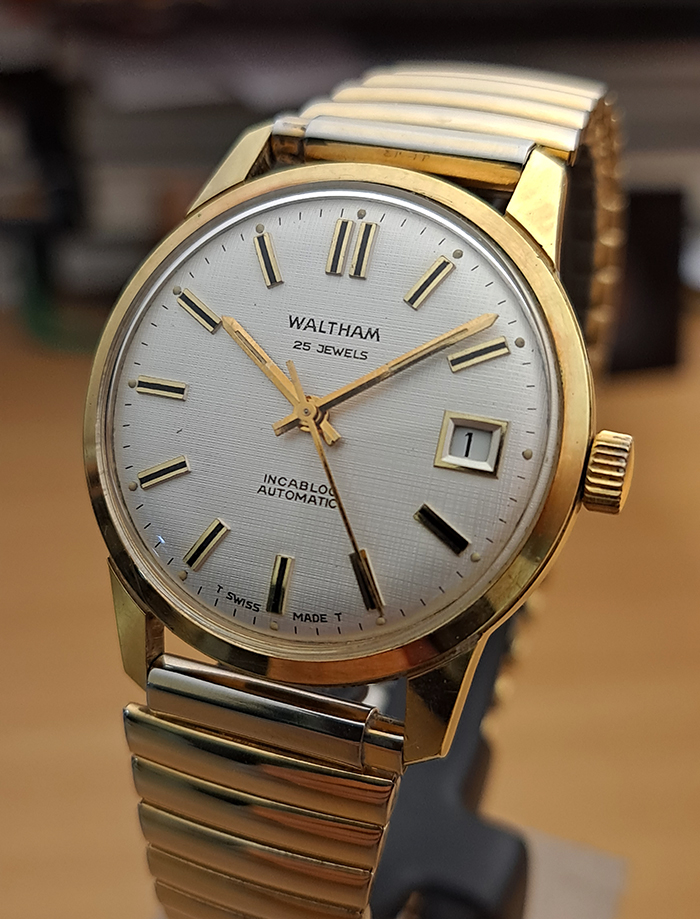Waltham 25 Jewels Incabloc Automatic Wristwatch