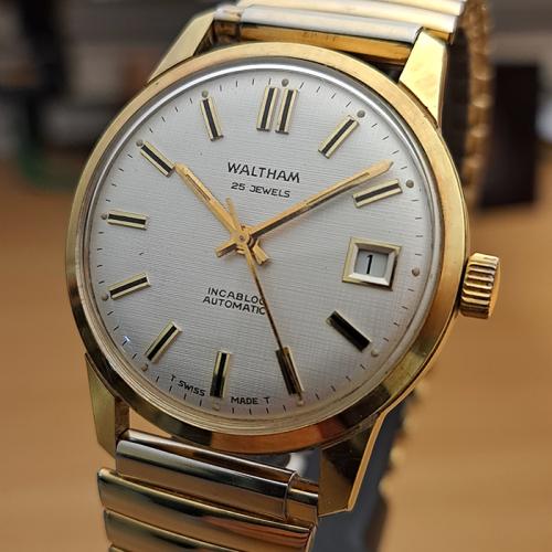Waltham 25 Jewels Incabloc Automatic Wristwatch
