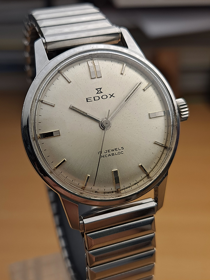 1970s Edox Manual Wind Wristwatch