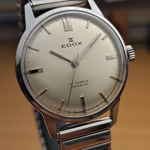 1970s Edox Manual Wind Wristwatch