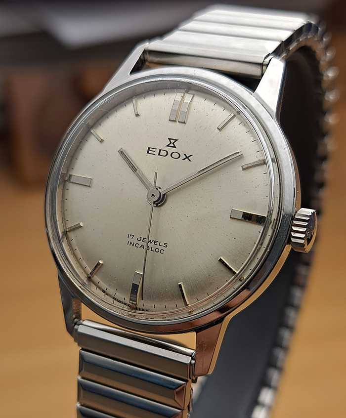 1970s Edox Manual Wind Wristwatch