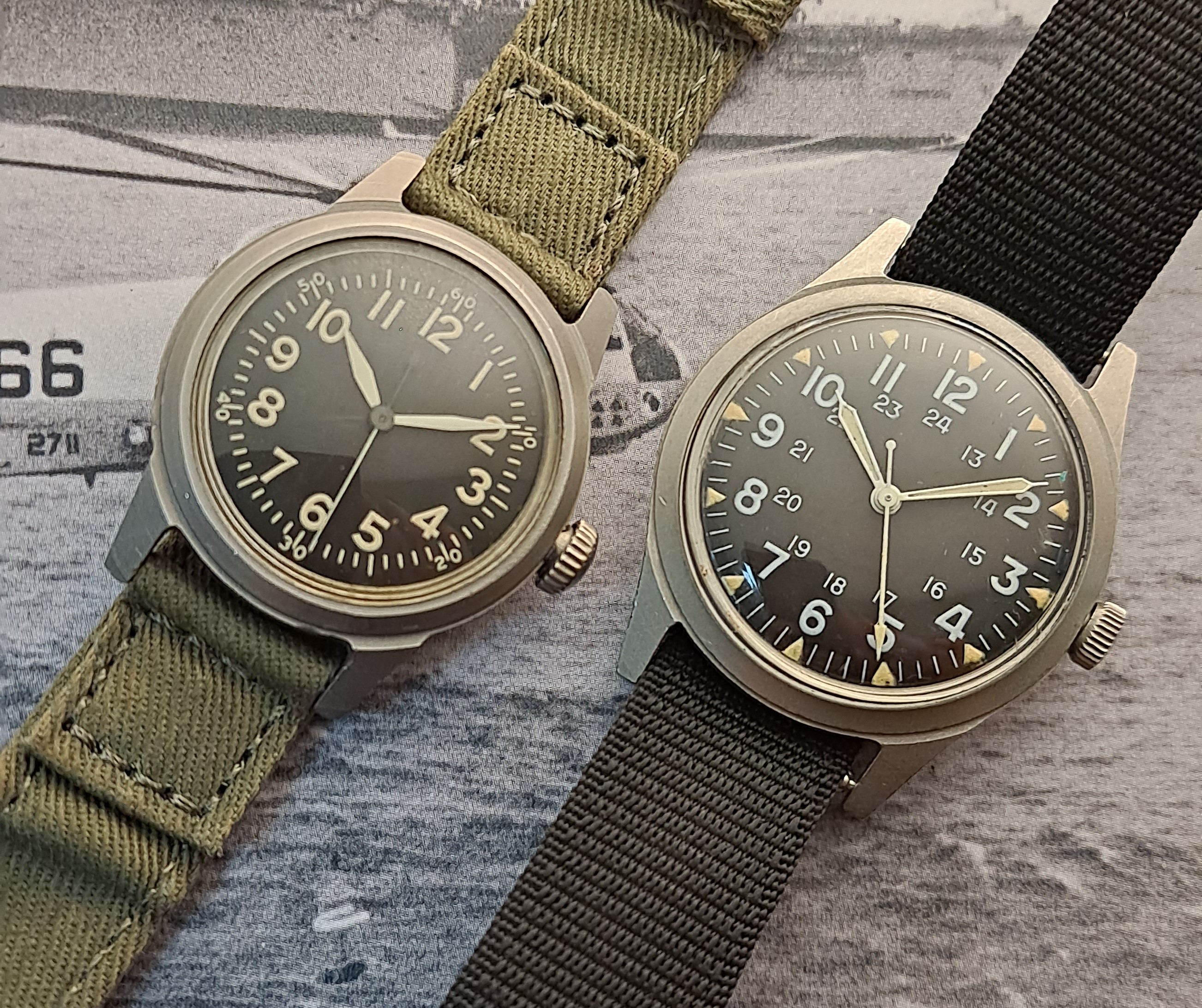 US Military Wristwatches (x2)