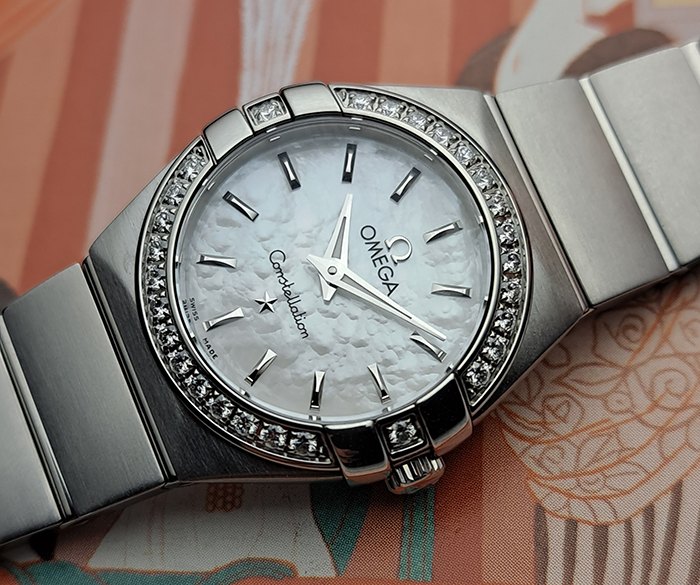 Ladies Omega Constellation Diamond Bezel Ref. 123.15.24.60.05.001