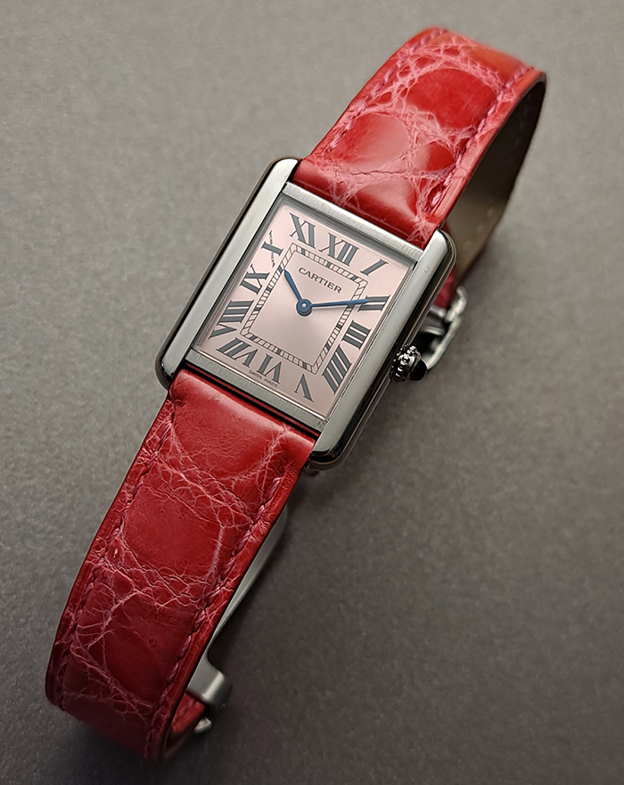 Pink Cartier Tank Solo Ref. W5200000