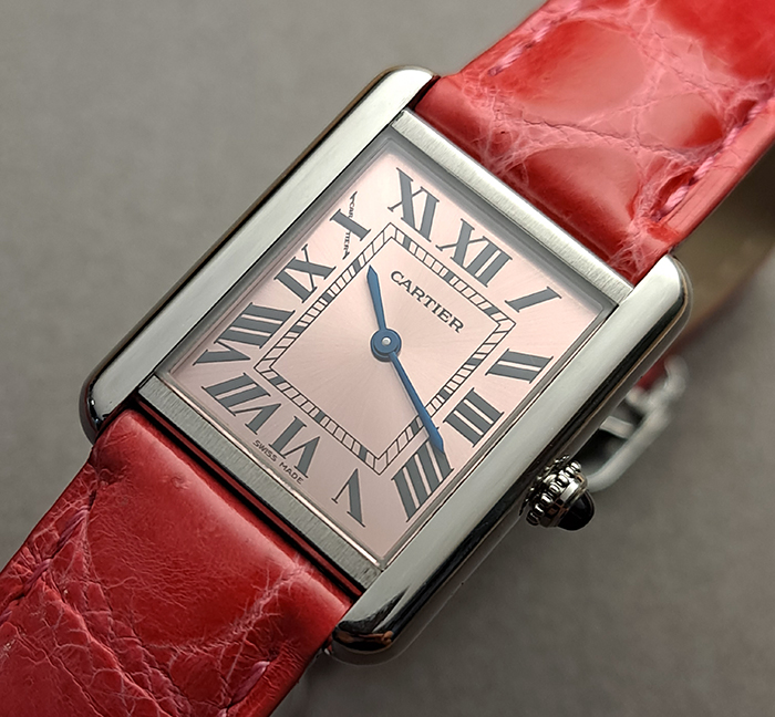 Pink Cartier Tank Solo Ref. W5200000