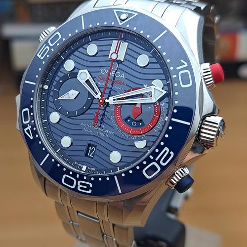 Omega Seamaster Diver 300M 36th America's Cup Auckland 2021 Edition Ref. 210.30.44.51.03.002