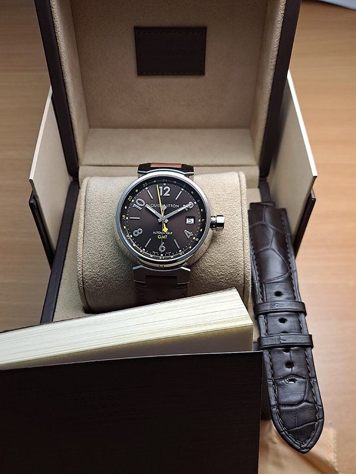 Louis Vuitton Tambour Automatique GMT Ref. Q1131
