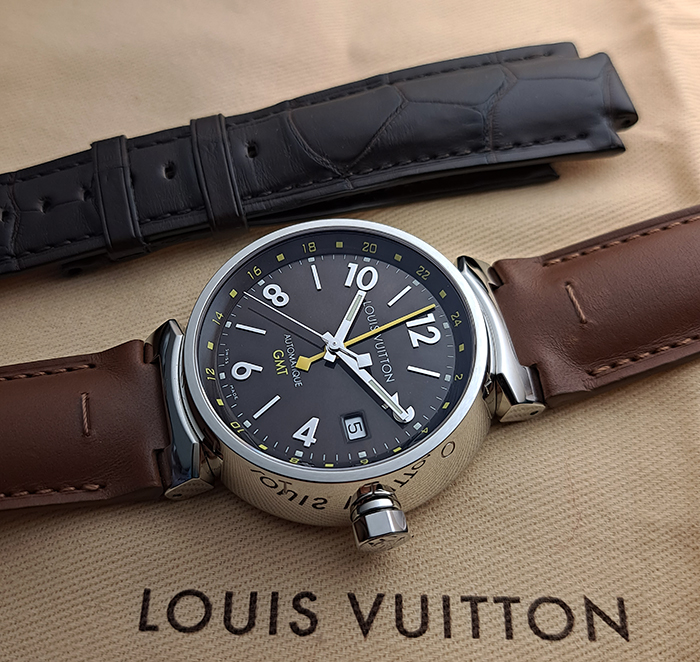 Louis Vuitton Tambour Automatique GMT Ref. Q1131