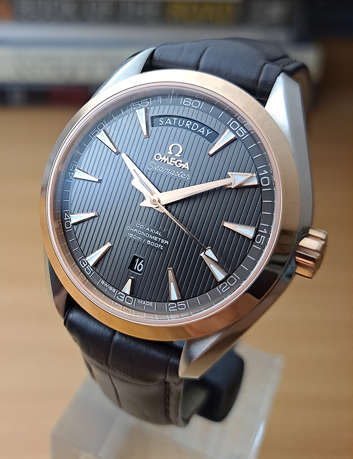 Omega Seamaster Aqua Terra 150M Co-Axial Day-Date 18K RG/SS Ref. 231.23.42.22.06.001
