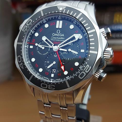 Omega Seamaster Diver 300M Co-Axial GMT Chronograph Ref. 212.30.44.52.01.001