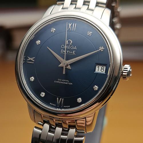 Ladies Omega De Ville Prestige Diamond Dial Ref. 424.10.33.20.53.001