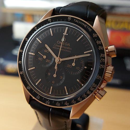 Omega Speedmaster 18K Rose Gold Moonwatch Co-Axial Chronograph Ref. 310.63.42.50.01.001